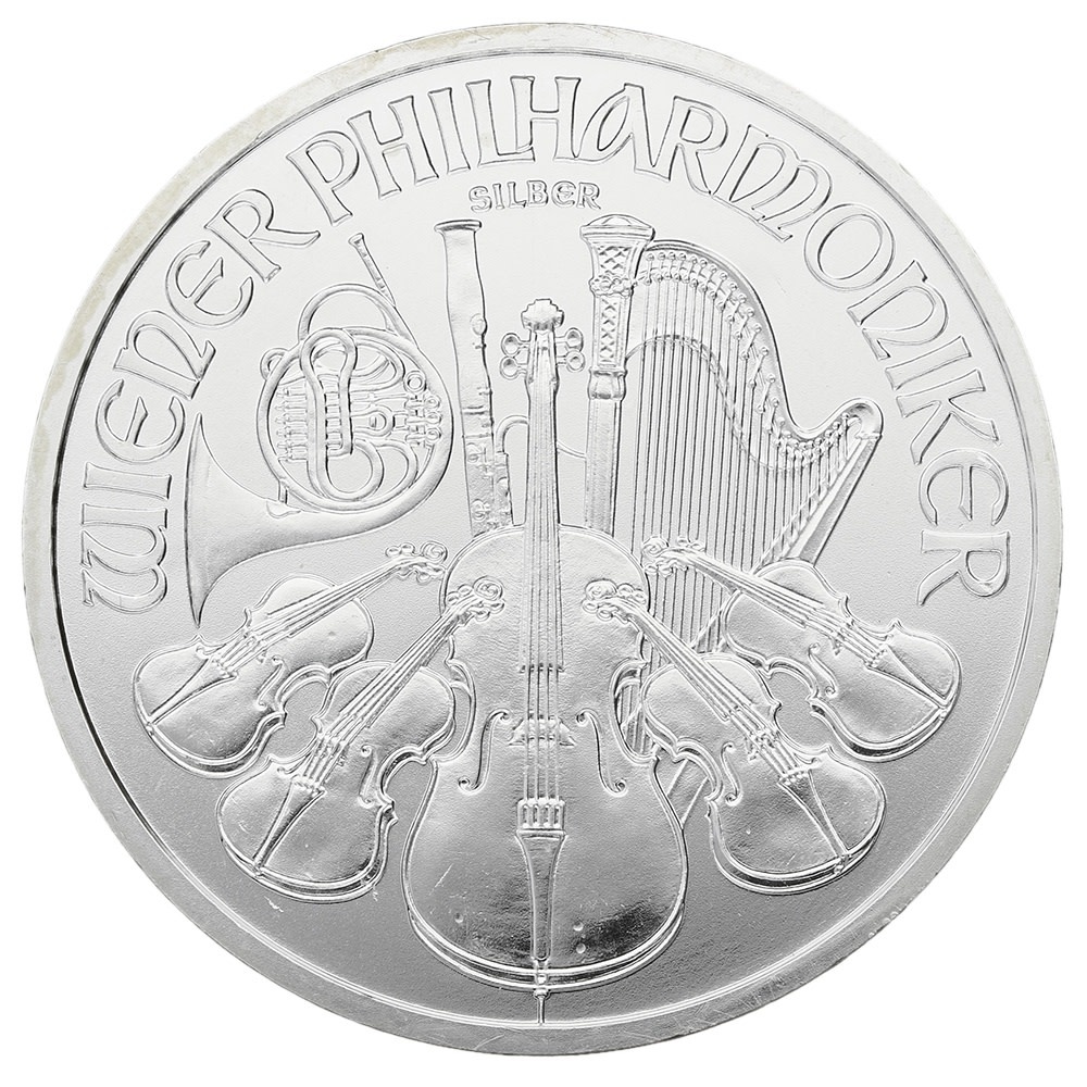 AUSTRIAN PHILHARMONIC COIN, RANDOM YEAR, SILVER, 1OZ