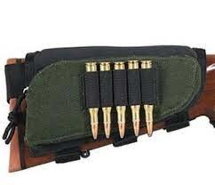 ALLEN ALLEN  BUTTSTOCK SHELL HOLDER AND POUCH, GREEN