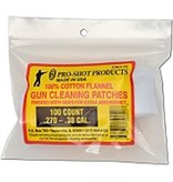 PRO-SHOT PRO-SHOT CLEANING PATCHES, .270-.38 CAL, 100 PACK