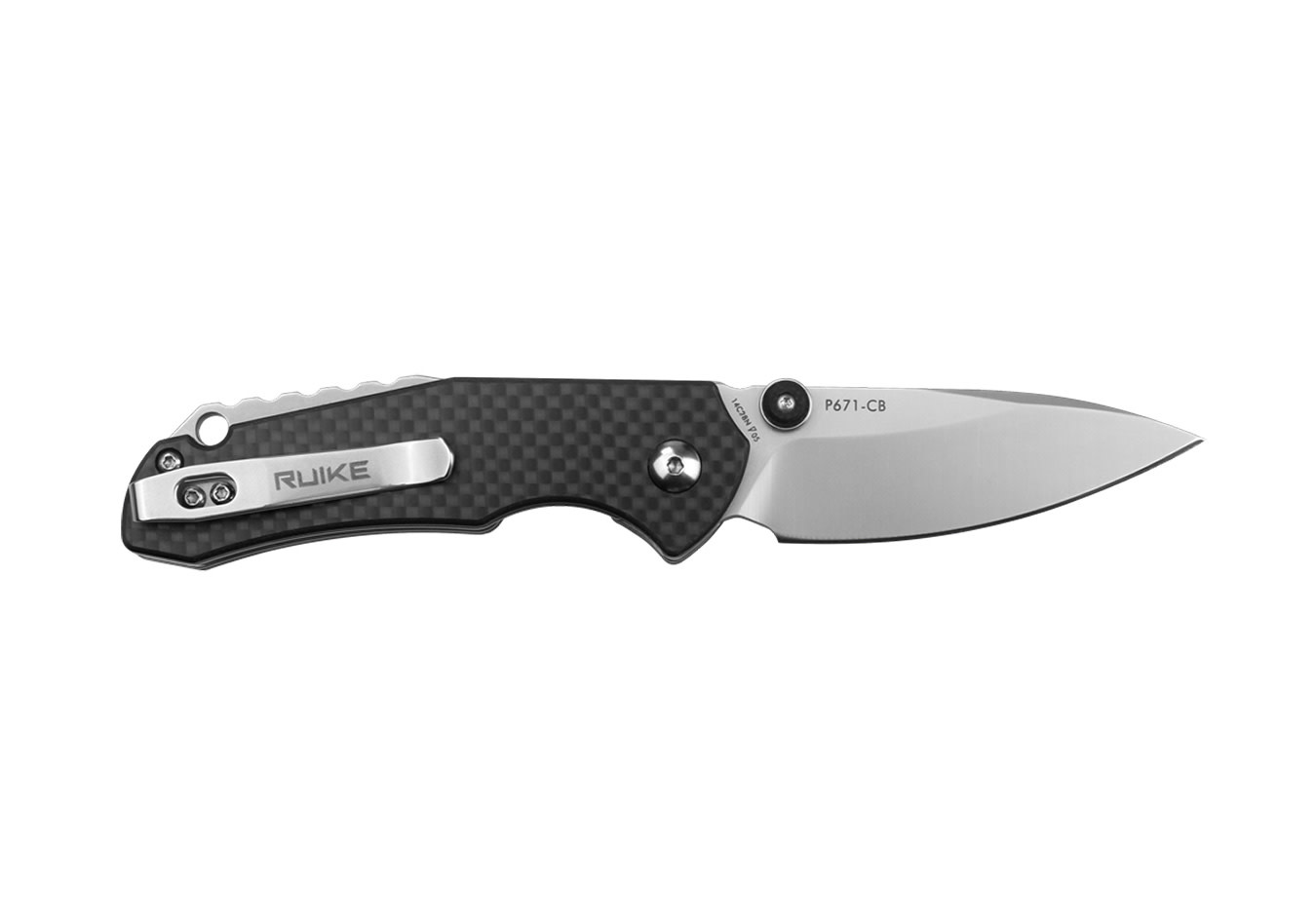 RUIKE P671-CB FOLDING KNIFE, G10 W/ CARBON FIBER