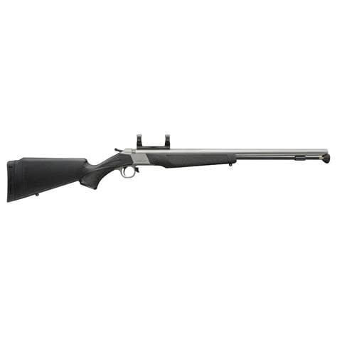 CVA CVA WOLF V2 MUZZLELOADER RIFLE, 50 CAL, W/ SCOPE MOUNT, SS, BLACK