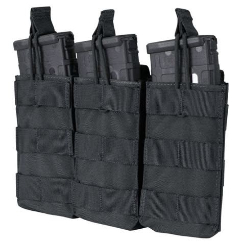 CONDOR CONDOR TRIPLE M4/M16 OPEN-TOP MAG POUCH, BLACK