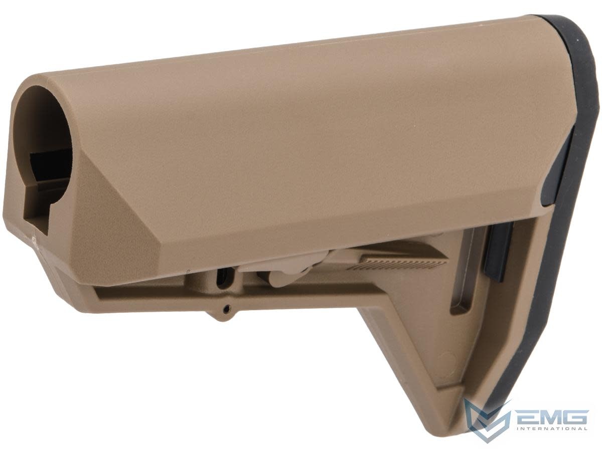 EMG ALPHA M4 AIRSOFT RIFLE STOCK, DESERT EARTH, STOCK ONLY