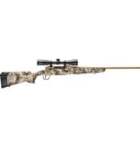 SAVAGE SAVAGE AXIS II XP RIFLE, 6.5 CREEDMOOR, W/ SCOPE, TAN CERAKOTE, CAMO STOCK