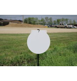ENGAGE PRECISION ENGAGE PRECISION AR500 STEEL RIFLE TARGET GONG, ROUND, 3/8”, 24”, WHITE