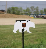 ENGAGE PRECISION ENGAGE PRECISION AR500 STEEL RIFLE TARGET SILHOUETTE, 3/8”, 1/4 SIZE BEAR, WHITE