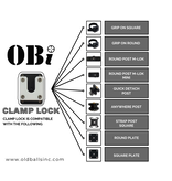 OBI LINK SYSTEM, CLAMP LOCK, ALUMINUM, NON-LOCKING, WHITE