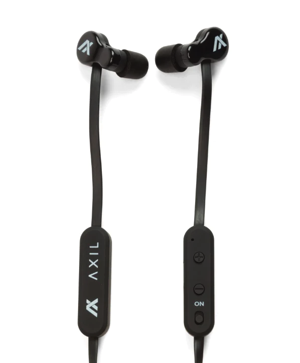 AXIL GS ELECTRONIC EAR BUDS, BLACK