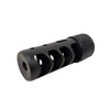 SPEARHEAD MACHINE 4 PORT SELF TIMING MUZZLE BREAK, 5/8-24, 6MM, BLACK NITRIDE