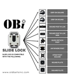 OBI LINK SYSTEM, SLIDE LOCK, BLACK