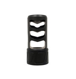 SPEARHEAD MACHINE 3 PORT SELF TIMING MUZZLE BRAKE, 1/2-20, 22/6MM, BLACK NITRIDE