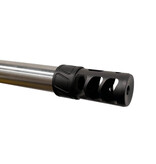 SPEARHEAD MACHINE 3 PORT SELF TIMING MUZZLE BRAKE, 1/2-20, 22/6MM, BLACK NITRIDE