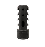 SPEARHEAD MACHINE 4 PORT SELF TIMING MUZZLE BRAKE, 5/8-24, 308/7MM, BLACK NITRIDE