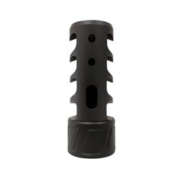 SPEARHEAD MACHINE 4 PORT SELF TIMING MUZZLE BRAKE, 5/8-24, 6.5MM, BLACK NITRIDE