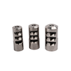 SALMON RIVER SOLUTIONS SRS TI PRO 3 SELF TIMING MUZZLE BRAKE, 30 CAL, 5/8-24, .860", .750" NUT, POLISHED