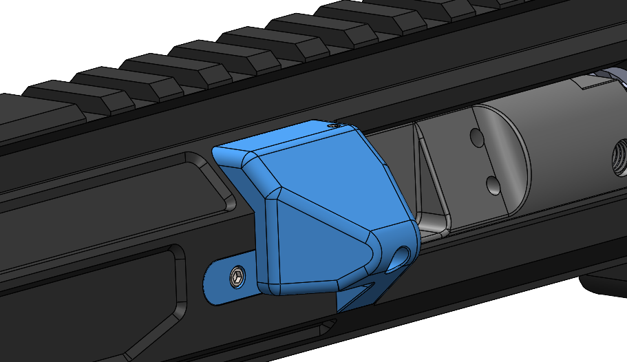 LOCKHART TACTICAL RAVEN UPPER BRASS DEFLECTOR, MID LENGTH