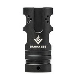 VG6 PRECISION VG6 PRECISION GAMMA 556 MUZZLE BRAKE, 1/2X28, SS/BLACK