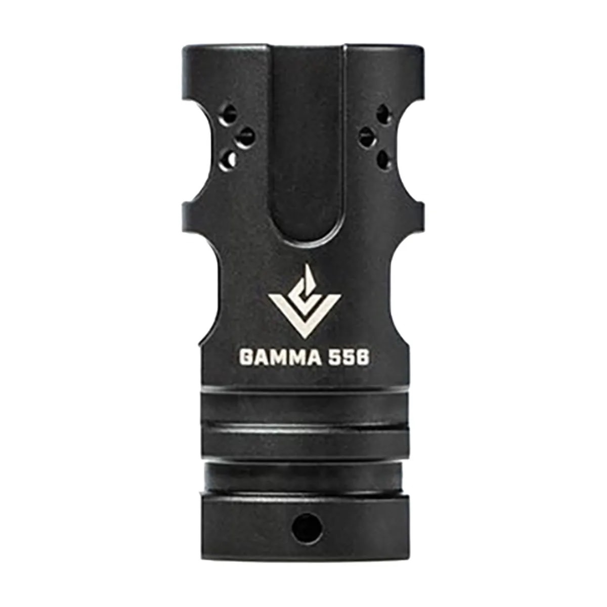 VG6 PRECISION VG6 PRECISION GAMMA 556 MUZZLE BRAKE, 1/2X28, SS/BLACK