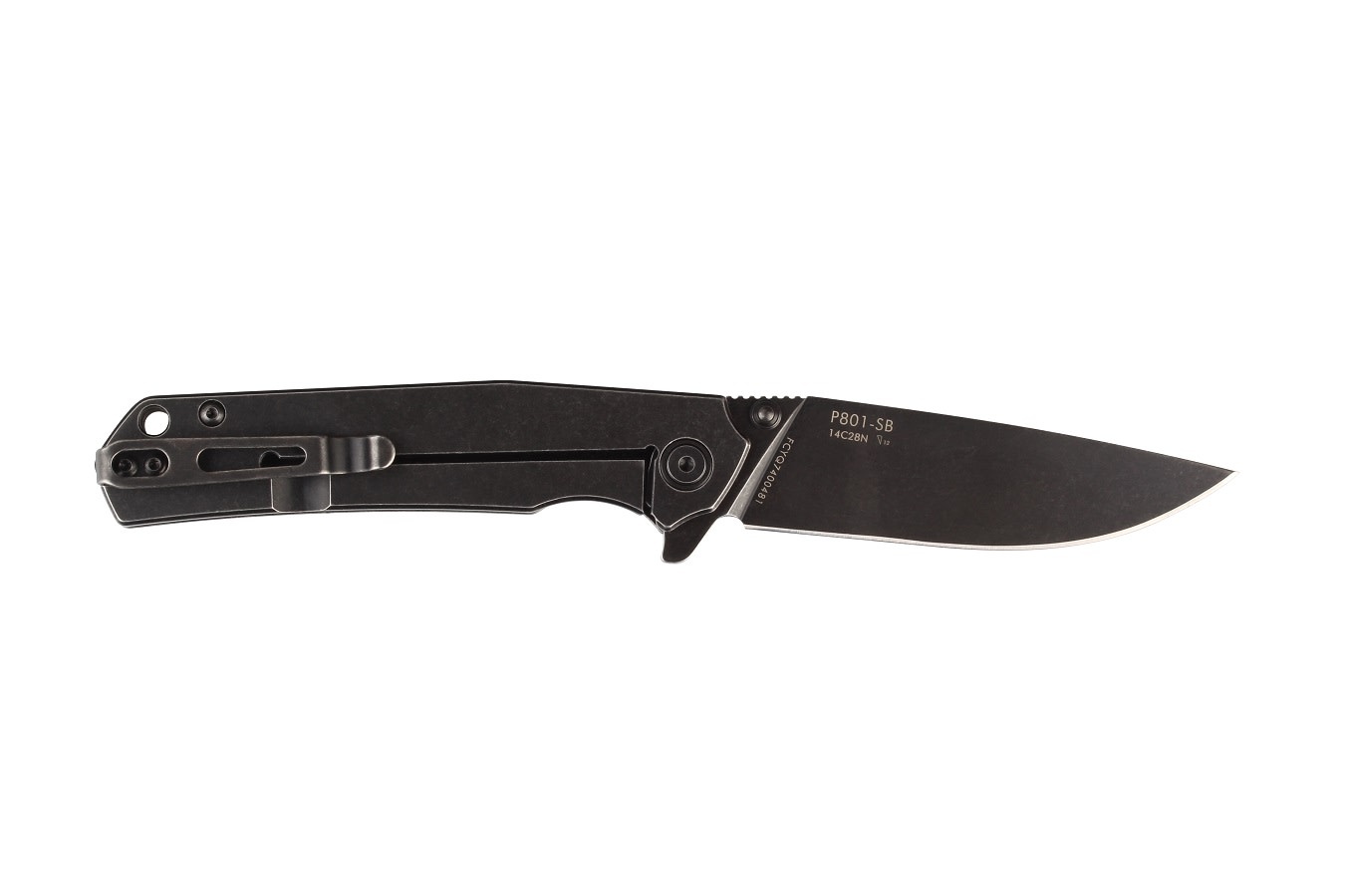 RUIKE P801-SB FOLDING KNIFE, BLACK