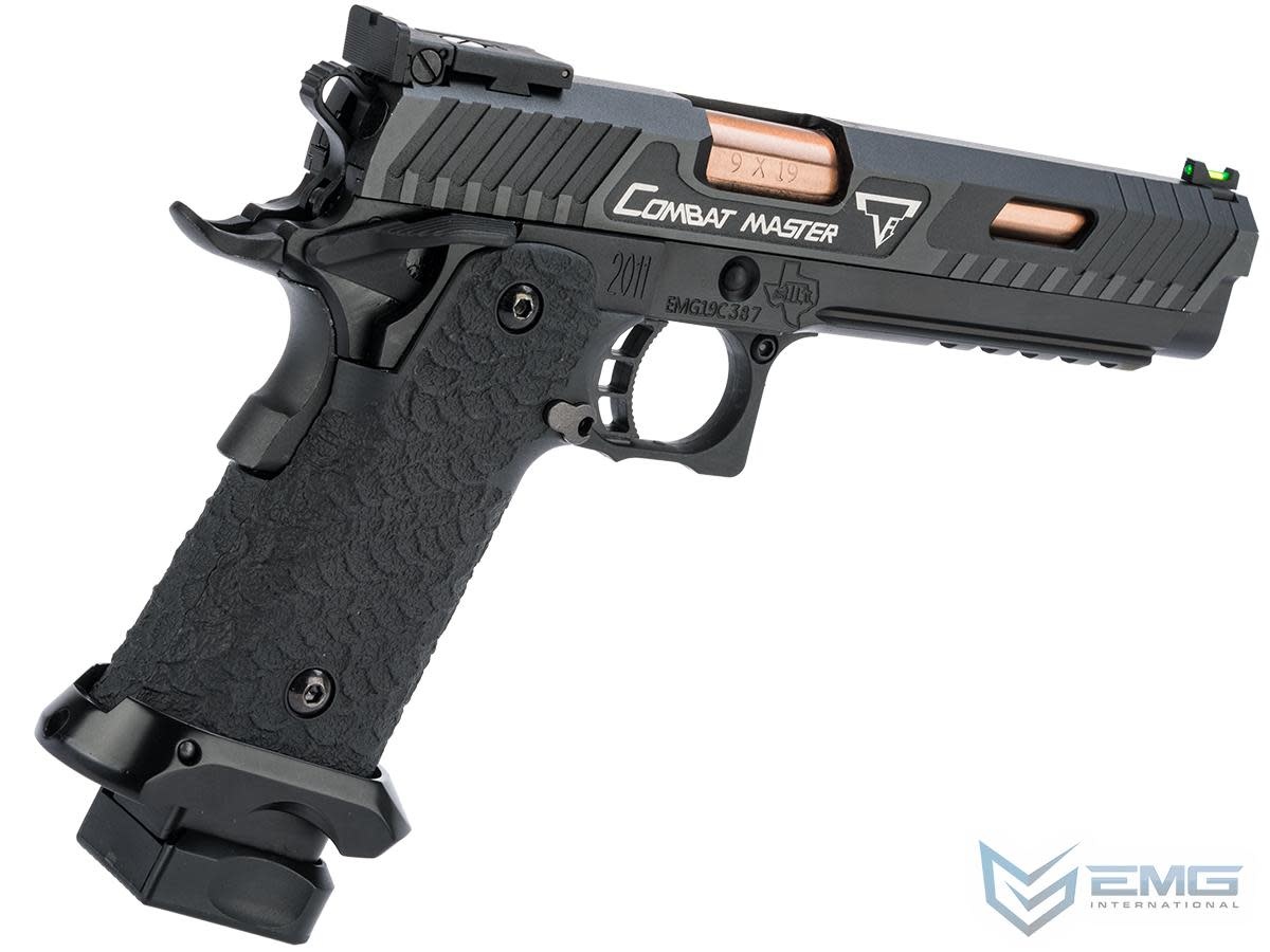 EMG TTI JW3 2011COMBAT MASTER AIRSOFT PISTOL, FULL AUTO, 390 FPS, BLACK