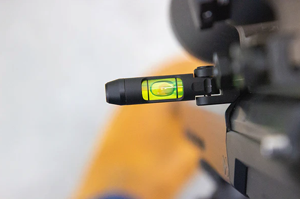 FLATLINE OPS TANGO RAIL MOUNT FINE ADJUSTABLE BUBBLE LEVEL, BLACK