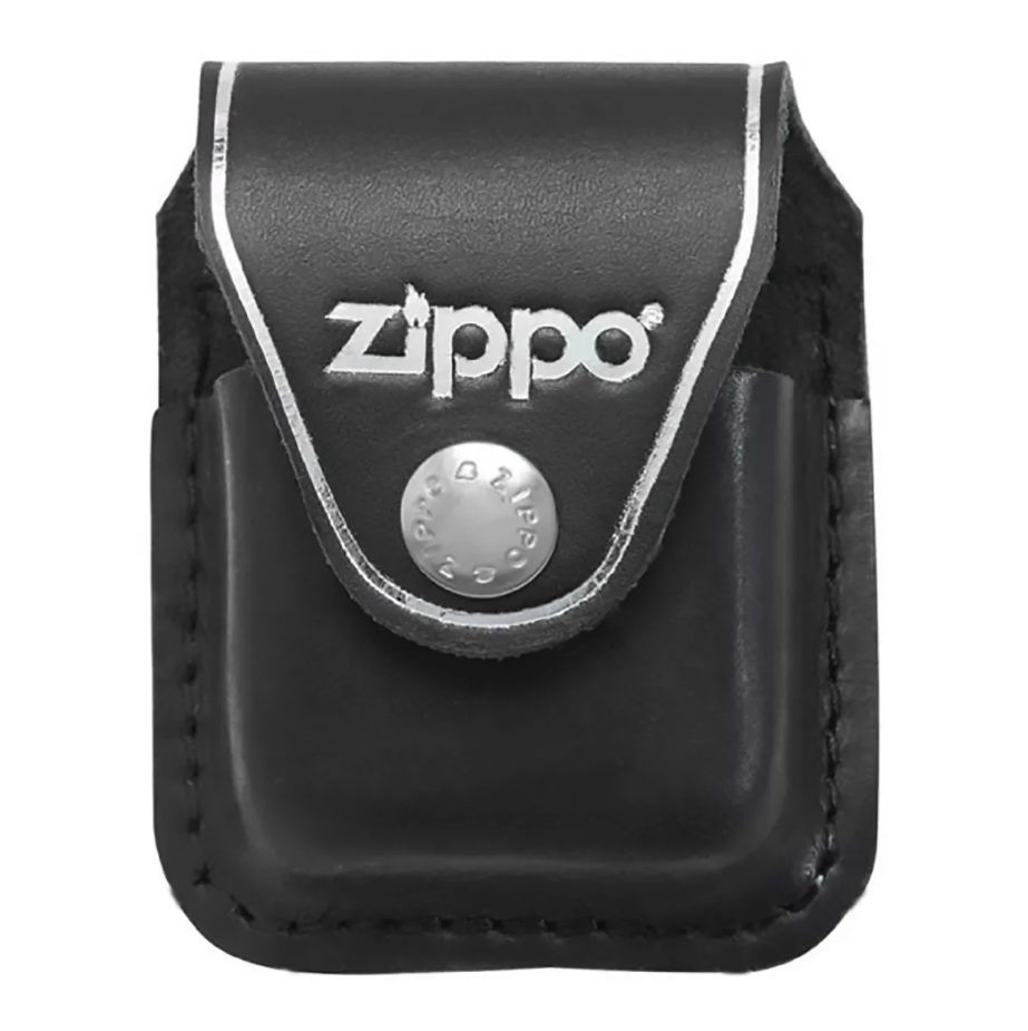 ZIPPO ZIPPO LEATHER POUCH, CLIP, BLACK