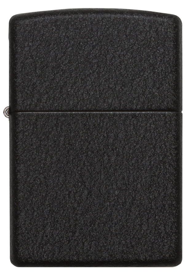 ZIPPO ZIPPO LIGHTER, BLACK CRACKLE