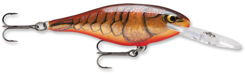 RAPALA RAPALA SHAD RAP LURE, SIZE 5, DARK BROWN CRAWDAD