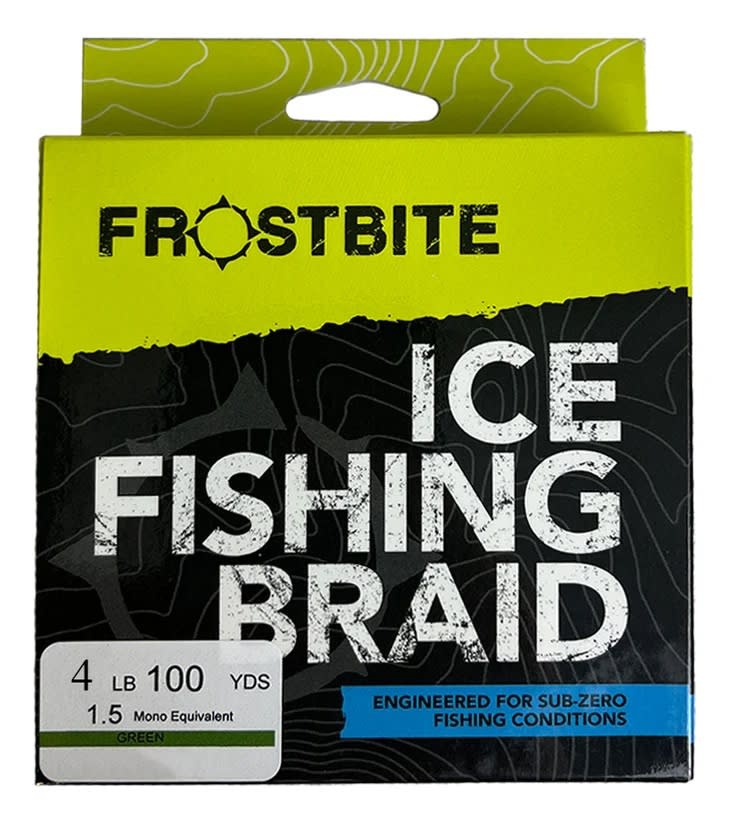 FROSTBITE ICE FISHING BRAID LINE, 4 LB, 100 YDS, GREEN