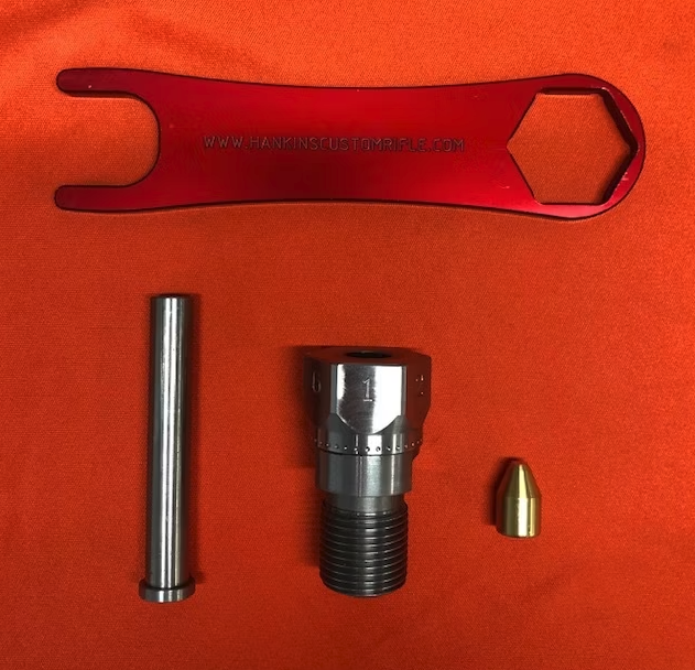 HANKINS SMOOTH BULLET SIZING DIE COMPLETE KIT, .45 CAL, LONG, RED