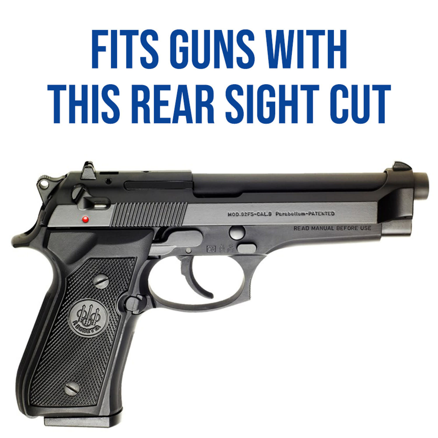 EGW EGW BERETTA 92 RED DOT SIGHT MOUNT, FITS VORTEX VIPER/VENOM, BURRIS FASTFIRE AND DOCTER