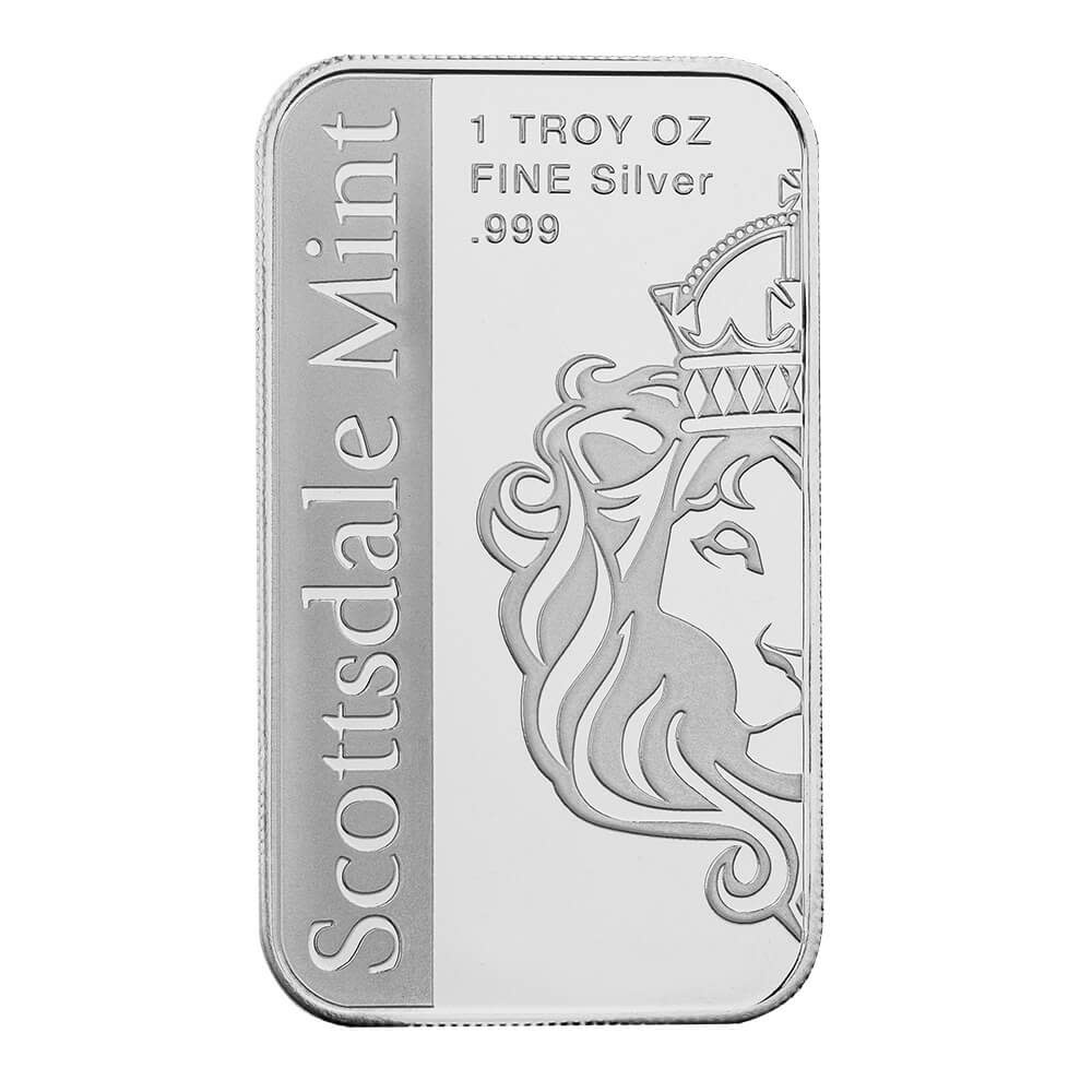 SCOTTSDALE MINT SCOTTSDALE MINT TREAD ON THEM BAR, 1OZ, SILVER