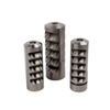 SALMON RIVER SOLUTIONS SRS SS PRO 5 SELF TIMING MUZZLE BRAKE, 30 CAL, 3/4-24, .1.200", .1.200" NUT, POLISHED