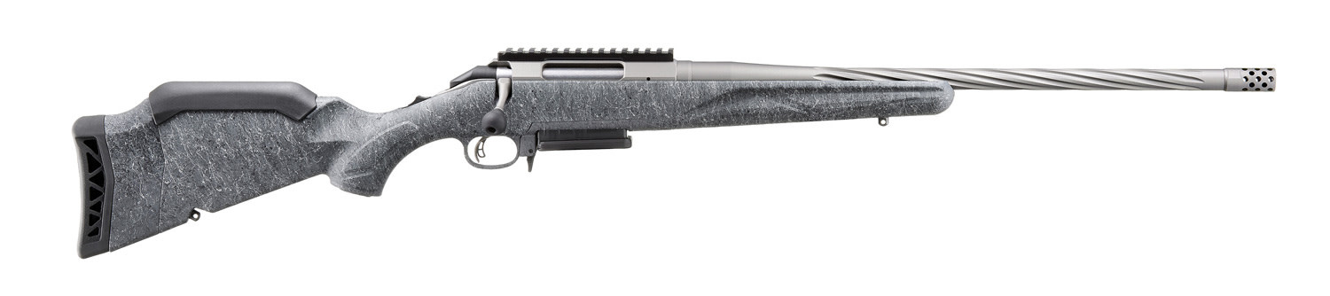RUGER RUGER AMERICAN GEN II RIFLE, 308 WIN, GUN METAL GRAY, GRAY STOCK