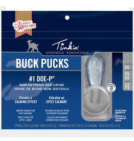 TINK'S TINK'S BUCK PUCKS, #1 DOE-P, SYNTHETIC SCENT HANGER, 3 PACK