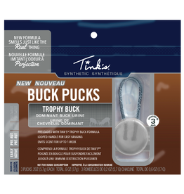 TINK'S TINK'S BUCK PUCKS, TROPHY BUCK, SYNTHETIC SCENT HANGER, 3 PACK