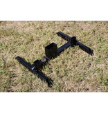 ENGAGE PRECISION ENGAGE PRECISION STEEL IPSC TARGET STAND, FOR 2X4 OR 1X2 WOOD POST, 19” x 21”, BLACK