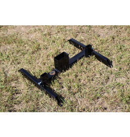 ENGAGE PRECISION ENGAGE PRECISION STEEL IPSC TARGET STAND, FOR 2X4 OR 1X2 WOOD POST, 19” x 21”, BLACK