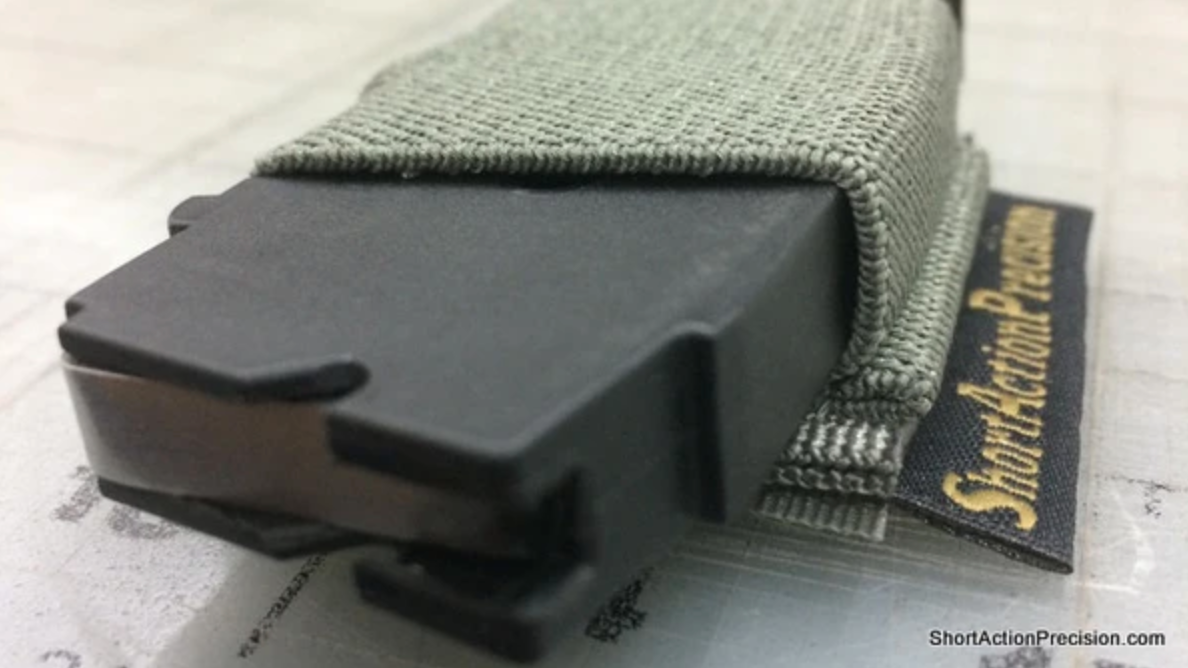 SHORT ACTION PRECISION SHORT ACTION PRECISION 22 MAGAZINE HOLDER, COYOTE
