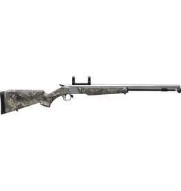 CVA CVA WOLF V2 MUZZLELOADER RIFLE, 50 CAL, W/ SCOPE MOUNT, SS, TRUE TIMBER STRATA CAMO STOCK