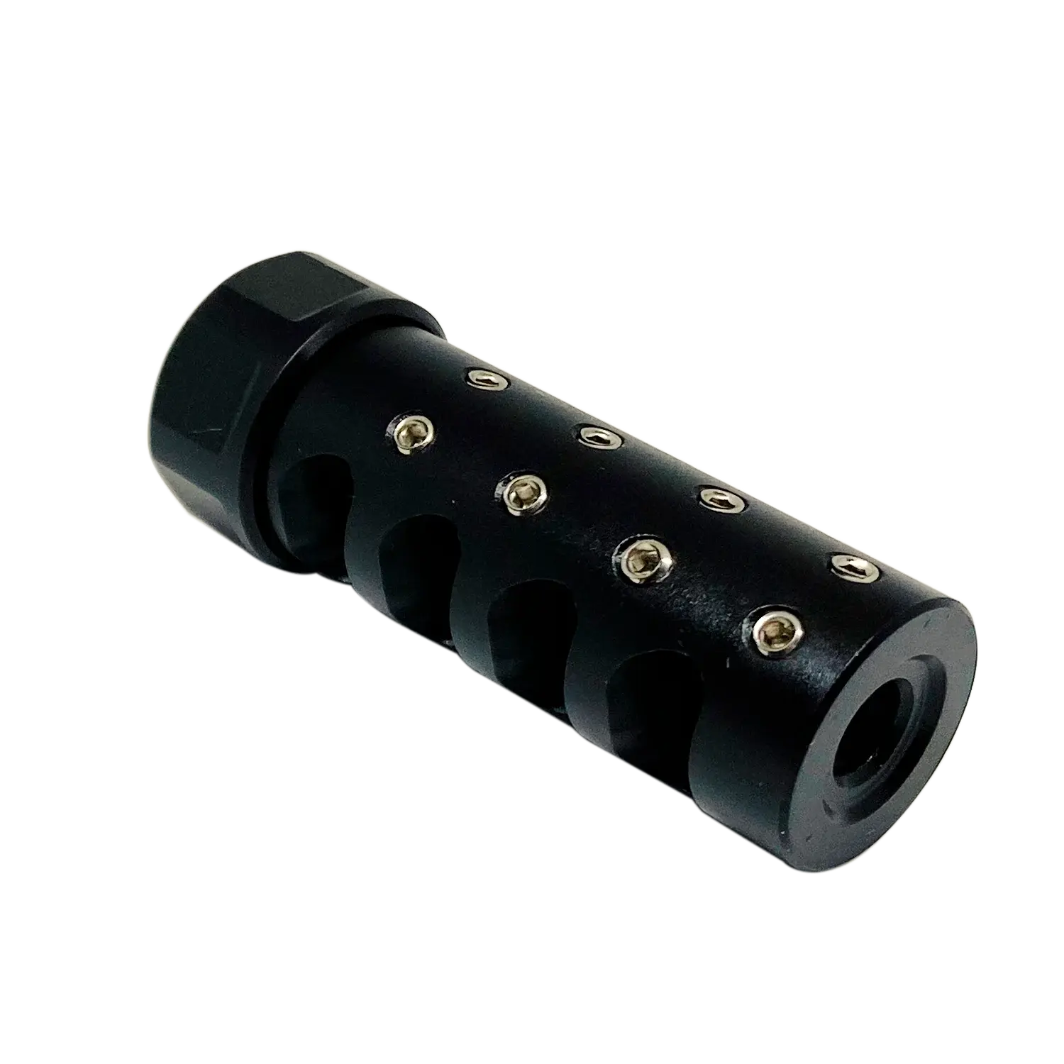 APA THE ANSWER (MICRO BASTARD) MUZZLE BRAKE, GEN 3, 1/2-28, 30 CAL, BLACK NITRIDE