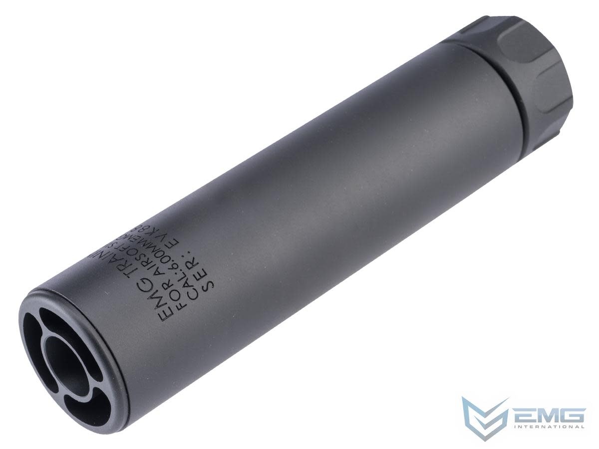 EMG GUARDIAN AIRSOFT MOCK SUPPRESSOR TRACER UNIT, RECHARGABLE, LONG, BLACK