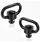 ENGAGE PRECISION ENGAGE PRECISION HEAVY DUTY QD PUSH BUTTON SWIVEL, 1.25", PAIR, BLACK