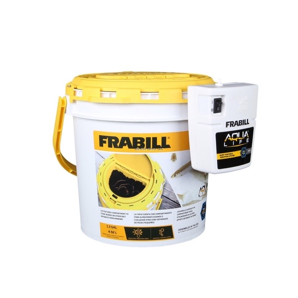 FRABILL FRABILL INSULATED BAIT BUCKET, W/ HANG ON AERATOR, 4.92L