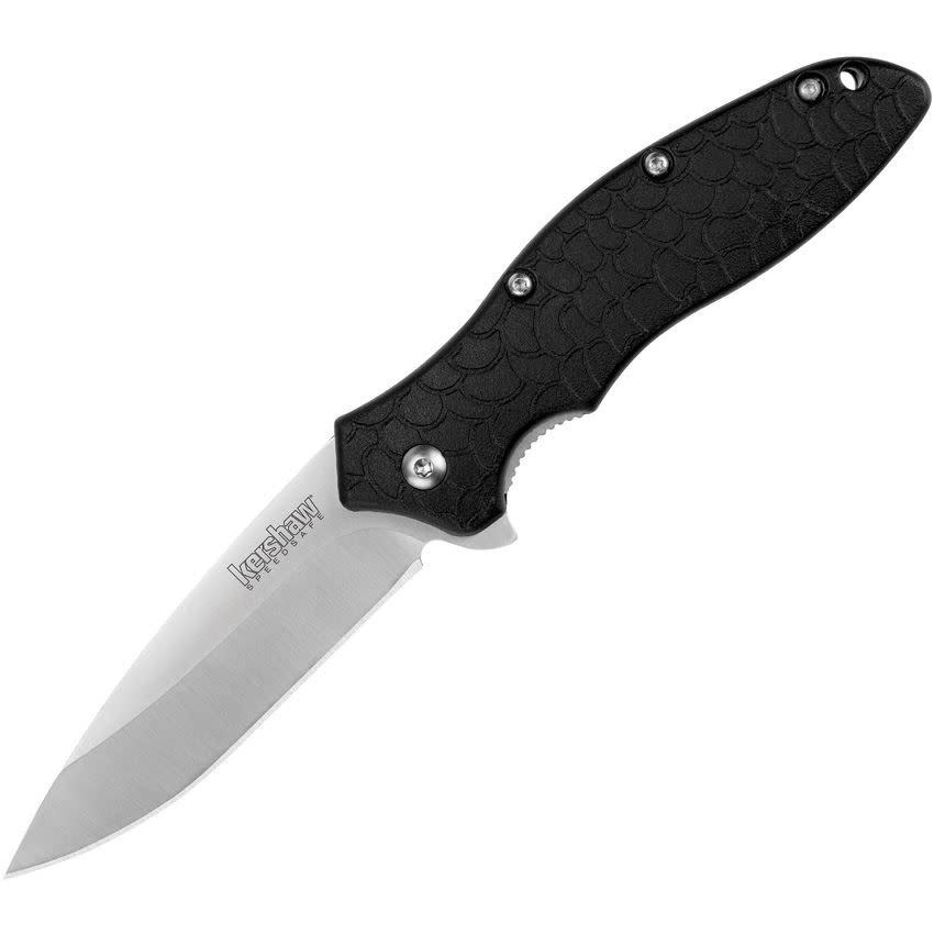 KERSHAW KERSHAW OSO SWEET ASSISTED KNIFE, BLACK GFN HANDLE, BEAD BLAST PLAIN BLADE