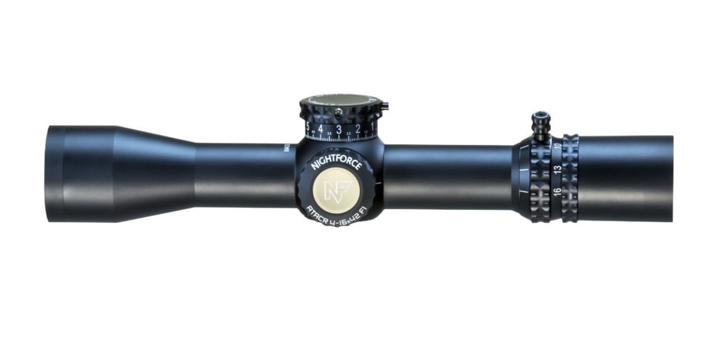 NIGHTFORCE NIGHTFORCE ATACR F1 RIFLESCOPE, 4-16X42, FFP, MIL-XT, MRAD