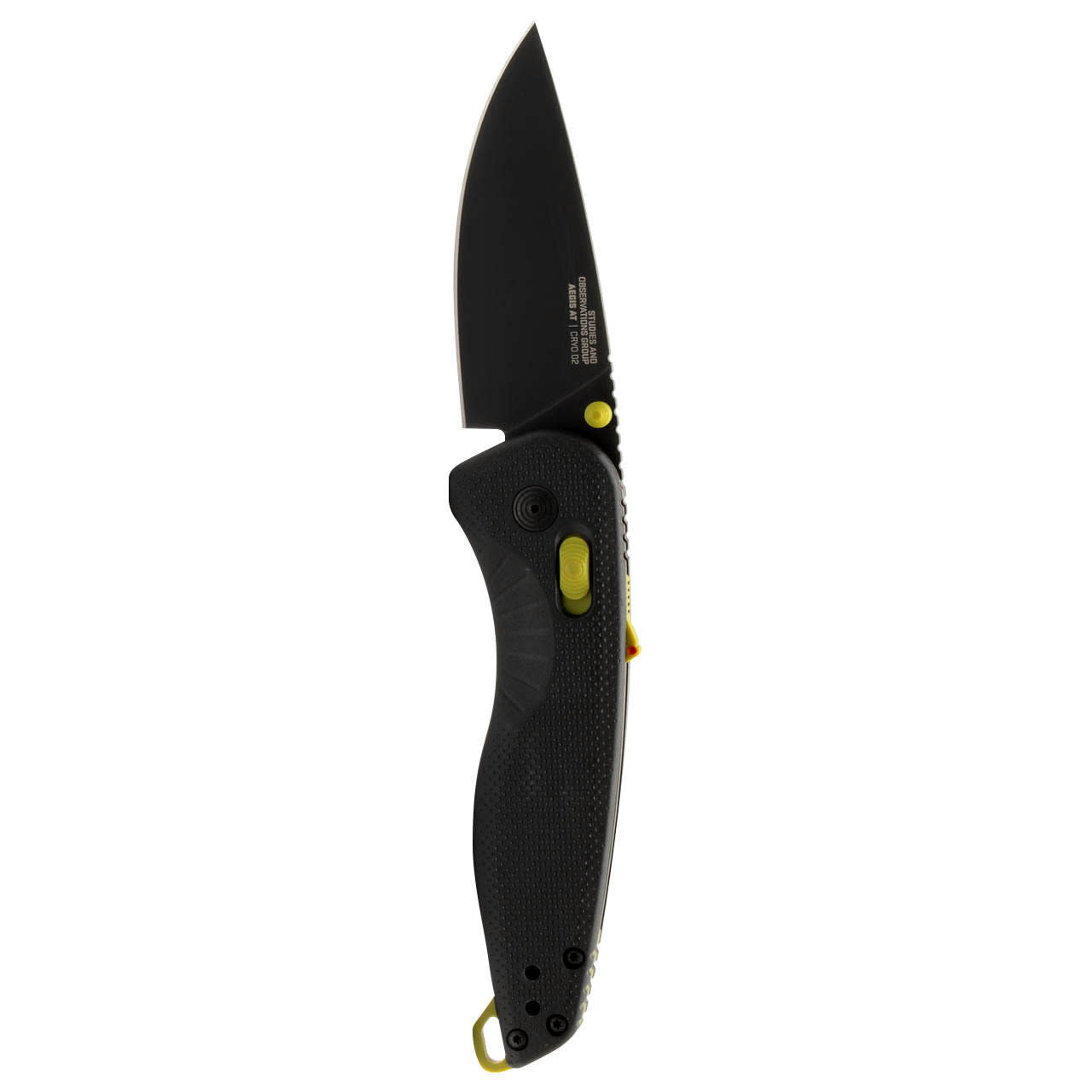 SOG SOG AEGIS AT FOLDING KNIFE, BLACK & MOSS