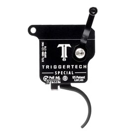 TRIGGERTECH TRIGGERTECH SPECIAL TRIGGER, REMINGTON 700, LH, W/ BOLT RELEASE, BLACK, CURVED TRIGGER