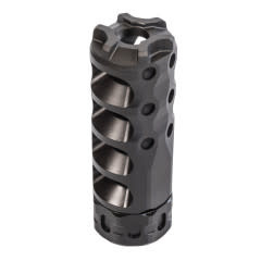 PRECISION ARMAMENT HYPERTAP MUZZLE BRAKE, SLIM, 7.62MM/30 CAL, M15X1, BLACK