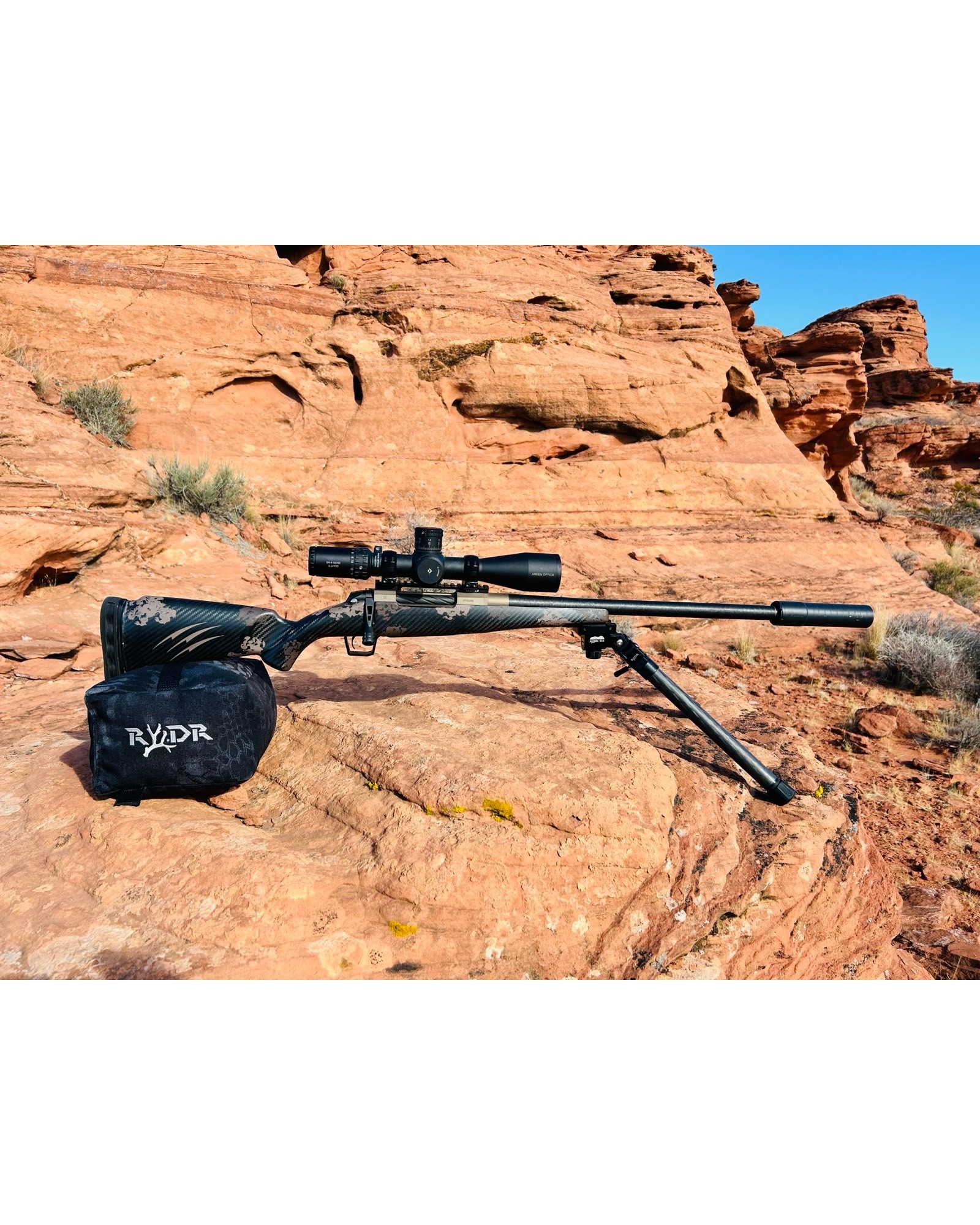 RYDR INDUSTRIES RYDR-9 CARBON FIBER BIPOD, PICATINNY